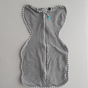 Gray swaddle love to dream